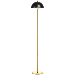 HOMCOM Stehleuchte gold schwarz Eisen B/H/T: ca. 30x160x30…