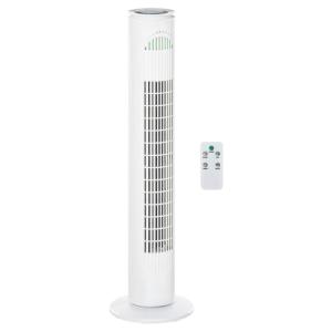 HOMCOM Ventilator weiß Edelstahl Polypropylen Kunststoff B/…