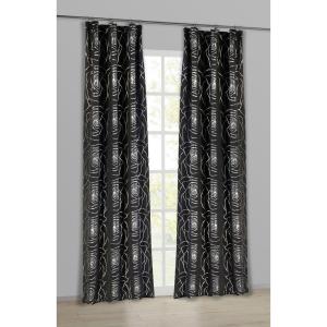 Home Essential Verdunklungsvorhang Roses schwarz B/L: ca. 1…