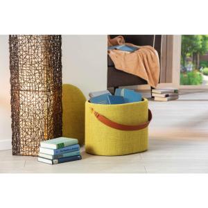 Inter Link Hocker Dilia gelb MDF B/H/T: ca. 42x36x30 cm