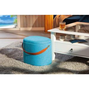 Inter Link Hocker Dilia hellblau MDF B/H/T: ca. 42x36x30 cm