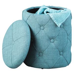Inter Link Hocker Yapak grau MDF B/H/T: ca. 34x40x34 cm