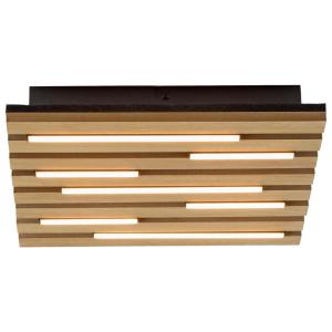Just Light Deckenleuchte Eiche B/H/L: ca. 30x5x30 cm