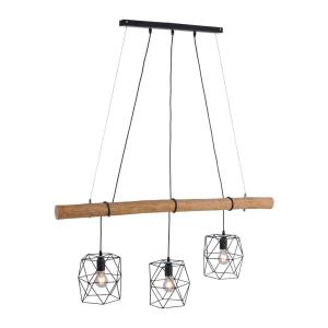 Just Light Pendelleuchte 15503-18 Eisen Holz Kunststoff B:…