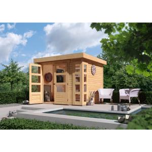 Karibu Gartenhaus Felipo 1 natur B/H/T: ca. 242x217x211 cm