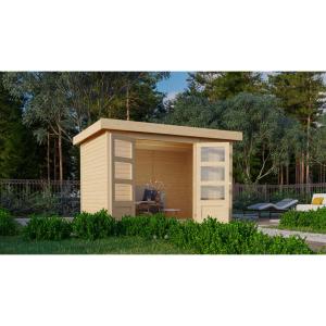 Karibu Gartenhaus Felipo 2 natur B/H/T: ca. 302x217x211 cm