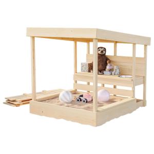 Karibu Sandkasten Marlon natur B/H/L: ca. 140x122x121 cm