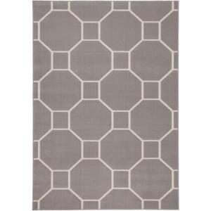 Kayoom Kurzflorteppich Lina 125 taupe B/L: ca. 80x300 cm