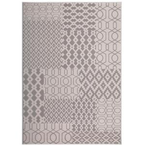 Kayoom Kurzflorteppich Lina 325 taupe B/L: ca. 80x150 cm