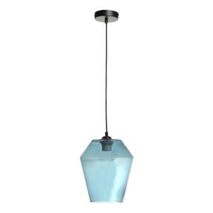 Kayoom Pendelleuchte Planta blau Glas B/H/L: ca. 21x30x21 c…