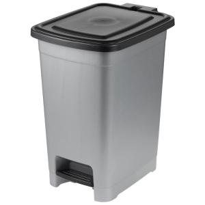 keeeper Treteimer olaf silber B/H/L: ca. 36,5x44x27 cm
