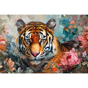 Keilrahmenbild Tiger B/H: ca. 90x60 cm