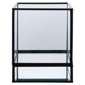 Kerzenhalter Hurricane schwarz Glas B/H/L: ca. 12x15x12 cm