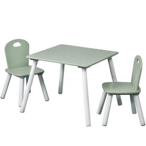 Kesper Kindertisch mit zwei Stühlen mint Spanplatte B/H/L:…