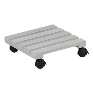 Kesper Pflanzenroller grau Holz B/L: ca. 30x30 cm