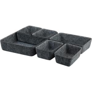 Kesper Schale schwarz Polyester B/H/L: ca. 20x5x28,5 cm