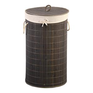 Kesper Wäschesammler grau Bambus B/H/L: ca. 31x4x61 cm
