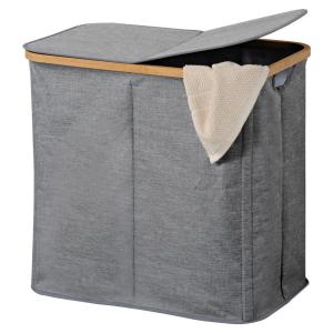 Kesper Wäschesammler grau Polyester B/H/T: ca. 54,5x50x33 c…