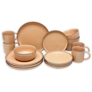 KEVOLI home Kombiservice terra Steingut 16 tlg.