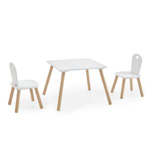 Kindermöbel-Set 3er Set Pinie Nachbildung weiß B/H/T: ca. 5…