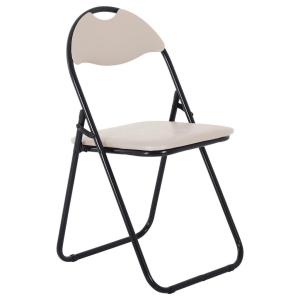 Klappstuhl Ben Cappuccino Kunstleder B/H/T: ca. 45x81x38 cm