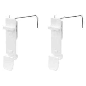 Klemmträger für Doppelrollos weiß 2 Packstücke