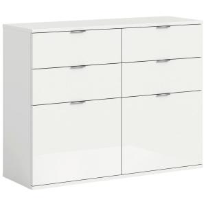 Kommode Projekt X weiß weiß Hochglanz B/H/T: ca. 120x85x34…