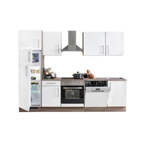 Küchenblock Judith weiß Lack Hochglanz B/H/T: ca. 280x212x6…