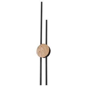 Lamkur LED-Wandleuchte Chrom PVC Stahl B/H/L: ca. 12x80x12…