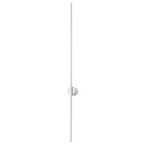Lamkur LED-Wandleuchte weiß PVC Holz B/H/L: ca. 7x120x7 cm