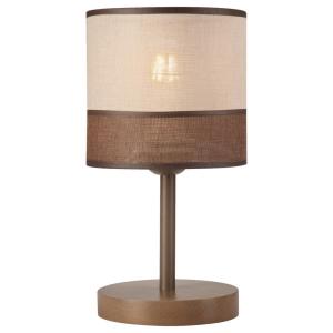 Lamkur Tischleuchte ANDREA 35598 natur Stahl Holz Stoff H/L…