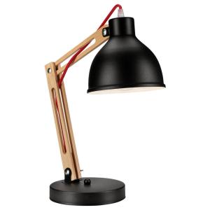 Lamkur Tischleuchte MARCELLO 34591 natur Stahl Holz H/L: ca…