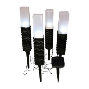 LED-Outdoor-Erdspieß 4er-Set NV4125022 schwarz Kunststoff B…