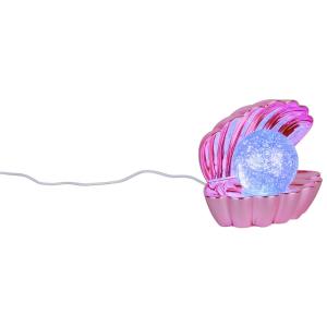 LED Tischleuchte pink Kunststoff