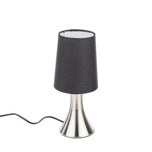 LED-Tischleuchte schwarz silber Metall Kunststoff B/H/L: ca…