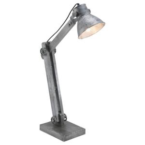 LeuchtenDirekt Tischleuchte PN11492-77 Edelstahloptik Eisen…
