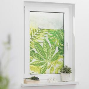 LICHTBLICK Fensterfolie Blätter grün B/L: ca. 100x100 cm