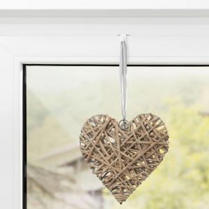 LICHTBLICK Fensterhaken für Dekoration weiß 10 Packstücke