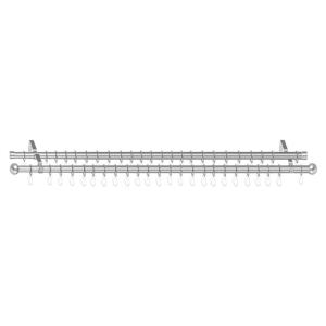 LICHTBLICK Gardinenstange Kugel Chrom Metall D: ca. 2 cm au…