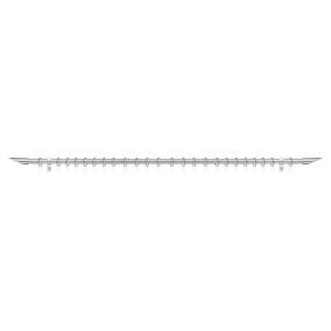 LICHTBLICK Gardinenstange Lipstick Edelstahloptik Metall D:…