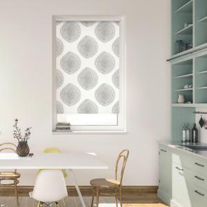 LICHTBLICK Rollo Stripy Boho Drop weiß B/L: ca. 90x150 cm