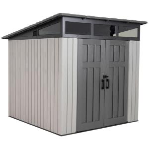 Lifetime Gartenhaus Merkur grau B/H/L: ca. 254x237x254 cm