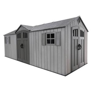 Lifetime Gerätehaus Neptun grau B/H/L: ca. 610x241x243 cm