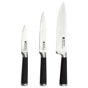 MASTERPRO Messerset FOODIES COLLECTION schwarz Edelstahl 3…