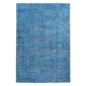 me gusta Kurzflorteppich Antique 325 blau B/L: ca. 80x150 cm
