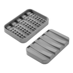 Metaltex Haushaltshelfer grau Kunststoff B/H/L: ca. 9,5x22,…