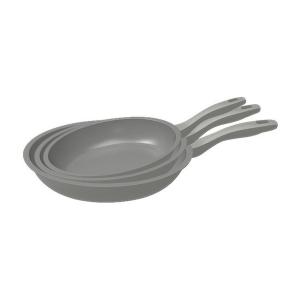 MICHELINO Bratpfannenset Alythia grau Aluminium 3 tlg.