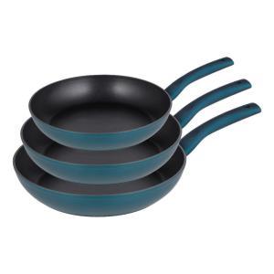 MICHELINO Pfannenset Nora petrol Aluminium 3 tlg.