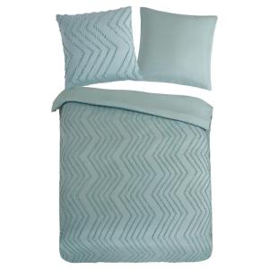 Microfaser Bettwäsche Zigzag salbei Polyester B/L: ca. 135x…