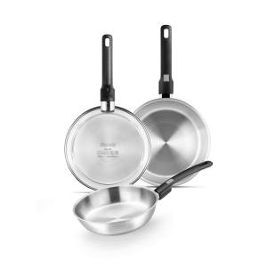 Monix Pfannenset Elite silber Edelstahl 3 tlg.